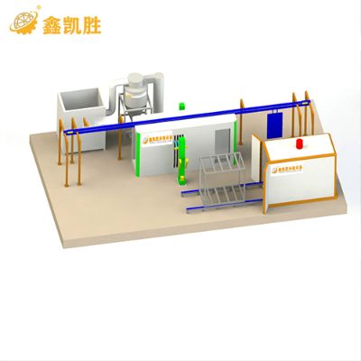 密度板喷粉设备表面预处理工艺流程